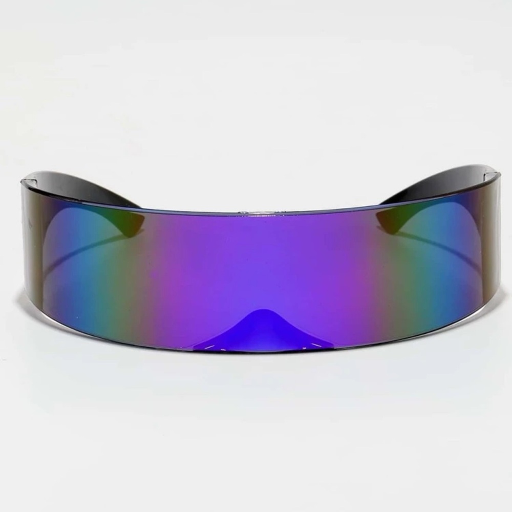 ⭐️ Awesome Rainbow Iridescent Band Visor Unisex Sunglasses ⭐️